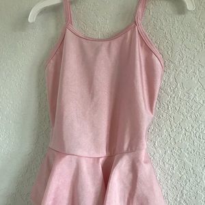 Girls dance skirted leotard.